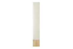 Moderne Stehlampe AGAPUNE 120cm weiß hellbraun Bambusfuß Stoffschirm