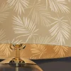 Moderne Tischlampe CLASSICO 60cm transparent Glas weiß gold Leinenschirm