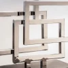 Moderne Tischleuchte ATLANTIS 56cm silber Stoffschirm schwarz Marmor Lampe