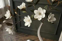 Moderne Vase WAVE XL 106cm silber Aluminium poliert Dekoration