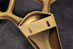 Moderne Wanddekoration VEADO 100cm gold Hirschgeweih