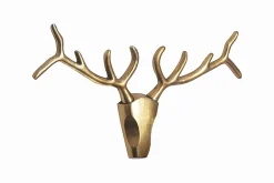 Moderne Wanddekoration VEADO 100cm gold Hirschgeweih