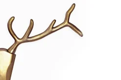 Moderne Wanddekoration VEADO 100cm gold Hirschgeweih
