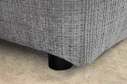 Moderne XXL Wohnlandschaft SIGNATUR 370cm grau Chenille Cremona U-Form Sofa inkl. Kissen