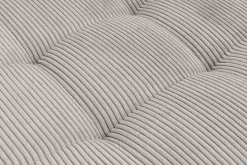 Moderne XXL Wohnlandschaft KENT 305cm greige Cord Bigsofa inkl. Hocker Federkern