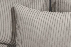 Moderne XXL Wohnlandschaft KENT 305cm greige Cord Bigsofa inkl. Hocker Federkern