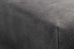 Moderne XXL Wohnlandschaft KENT 305cm grau Samt Bigsofa inkl. Hocker Federkern