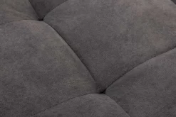 Moderne XXL Wohnlandschaft KENT 305cm grau Samt Bigsofa inkl. Hocker Federkern