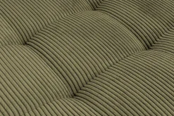 Moderne XXL Wohnlandschaft KENT 305cm grün Cord Bigsofa inkl. Hocker Federkern