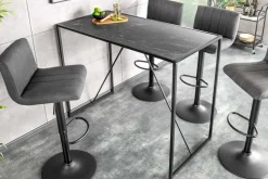 Moderner Bartisch SLIM LINE 120cm graphit Metall Tresen Stehtisch
