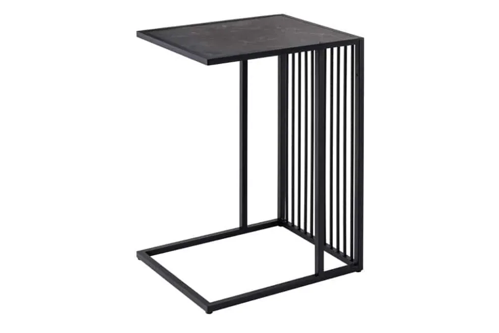 Moderner Beistelltisch ARCHITECTURE 65cm graphit Metall Laptoptisch