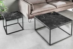 Moderner Beistelltisch ARCHITECTURE 45cm graphit Metallgestell