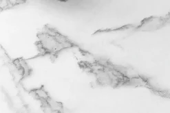 Moderner Couchtisch ARCHITECTURE 60cm weiß Marmor-Design Metallgestell