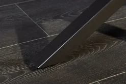 Moderner Couchtisch GALAXIE 100cm anthrazit Keramik schwarz Metall Sterngestell