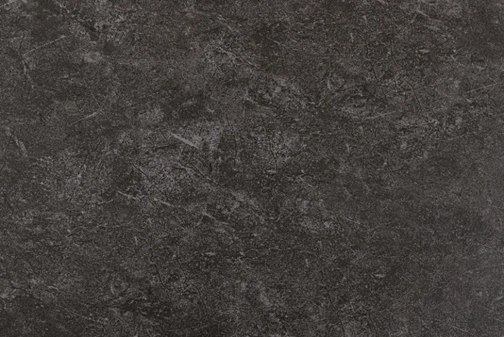 Moderner Couchtisch GALAXIE 100cm anthrazit Keramik schwarz Metall Sterngestell