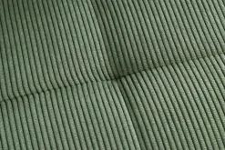 Moderner Design Stuhl TRES CHIC grün Cord schwarze Metallbeine Esszimmer
