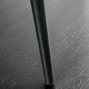 Moderner Design Stuhl TRES CHIC grau Chenille Cremona schwarze Metallbeine