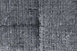 Moderner Design Stuhl TRES CHIC grau Chenille Cremona schwarze Metallbeine