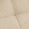 Moderner Design Stuhl TRES CHIC beige Cord schwarze Metallbeine Esszimmer