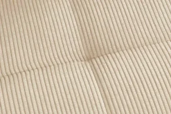 Moderner Design Stuhl TRES CHIC beige Cord schwarze Metallbeine Esszimmer