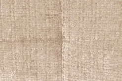 Moderner Design Stuhl TRES CHIC champagner greige Chenille Cremona schwarze Metallbeine