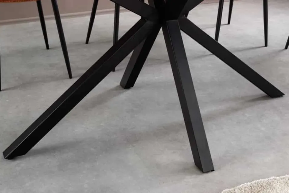 Moderner Esstisch GALAXIE 160cm Aurora Oro schwarz gold sand Keramik
