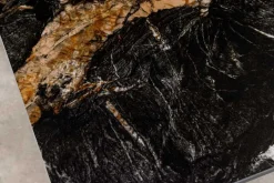 Moderner Esstisch GALAXIE 180cm Aurora Oro schwarz gold sand Keramik