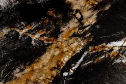 Moderner Esstisch GALAXIE 180cm Aurora Oro schwarz gold sand Keramik