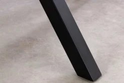 Moderner Esstisch GALAXIE 180cm anthrazit Keramik schwarz Metall Sterngestell