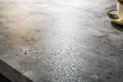 Moderner Esstisch LOFT 160cm grau Beton-Design schwarze Metallbeine Kufengestell Industrial