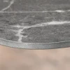 Moderner Esstisch MILANO 160cm anthrazit Keramik schwarze Metallbeine