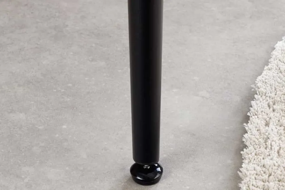 Moderner Esstisch MILANO 140cm schwarz gold sand Aurora Oro Keramik Metallgestell