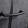 Moderner Freischwinger Stuhl COMFORT grau Samt mit Komfortgriff