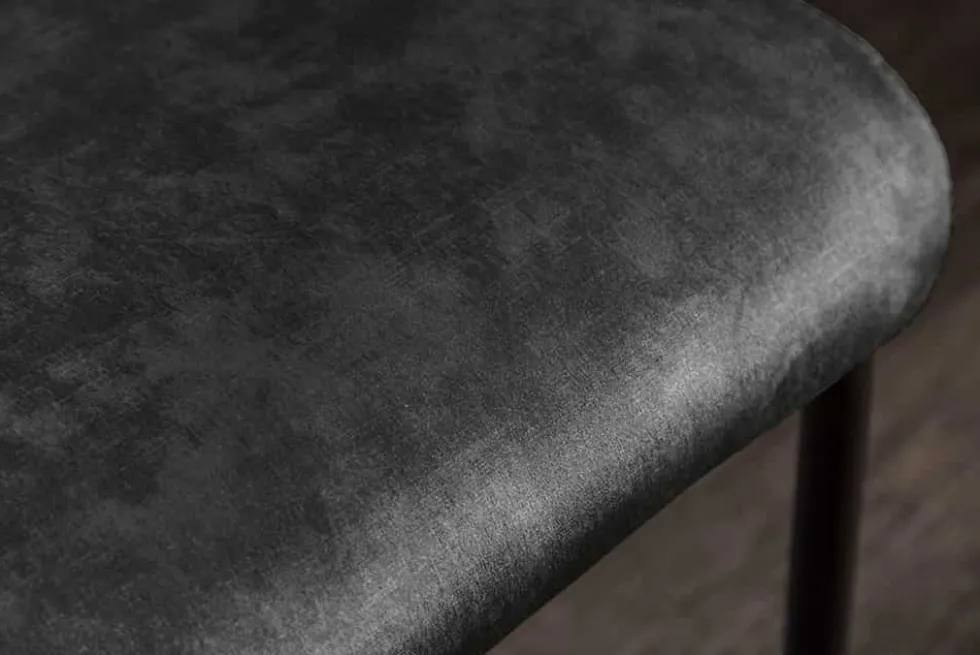 Moderner Freischwinger Stuhl COMFORT grün Samt mit Komfortgriff