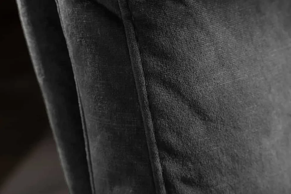 Moderner Freischwinger Stuhl COMFORT grün Samt mit Komfortgriff