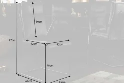 Moderner Freischwinger Stuhl COMFORT grün Samt mit Komfortgriff