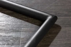 Moderner Freischwinger Stuhl COMFORT grün Samt mit Komfortgriff