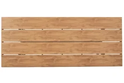 Moderner Gartentisch DESIGNO 200cm natur greige Aluminium wetterfest X-Gestell