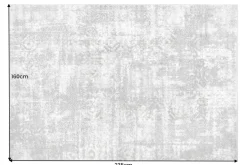 Moderner Hochflor Teppich ELLE DECORATION 235x160cm beige geometrisches Muster