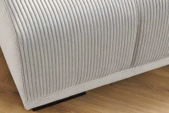 Moderner Hocker ELEGANCIA 110cm champagner beige Cord Fußhocker Sitzhocker