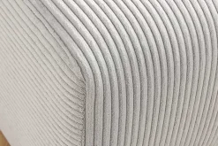 Moderner Hocker ELEGANCIA 110cm champagner beige Cord Fußhocker Sitzhocker