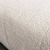 Moderner Hocker ROYAL 120cm champagner beige Bouclé Federkern Sitzhocker