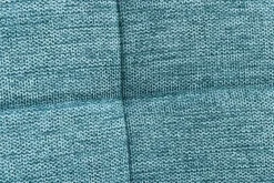 Moderner Hocker SCANDINAVIA blau Strukturstoff Metallbeine Fußhocker