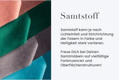 Moderner Hocker SCANDINAVIA champagner beige Samt schwarze Metallbeine Fußhocker