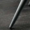 Moderner Hocker SCANDINAVIA champagner Chenille Cremona Metallbeine Fußhocker