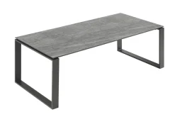 Moderner In- und Outdoor Esstisch FLOATING 210cm anthrazit Keramik Gartentisch wetterfest