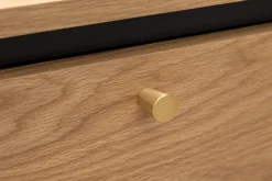 Moderner Nachttisch ATELIER 55cm Eiche Beistelltisch mit Schubladen