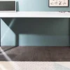 Moderner Schreibtisch WHITE DESK 160cm weiß Hochglanz Bürotisch