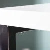 Moderner Schreibtisch WHITE DESK 140cm weiß Hochglanz Bürotisch