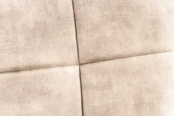 Moderner Sessel SCANDINAVIA champagner beige Samt schwarze Metallbeine mit Armlehne